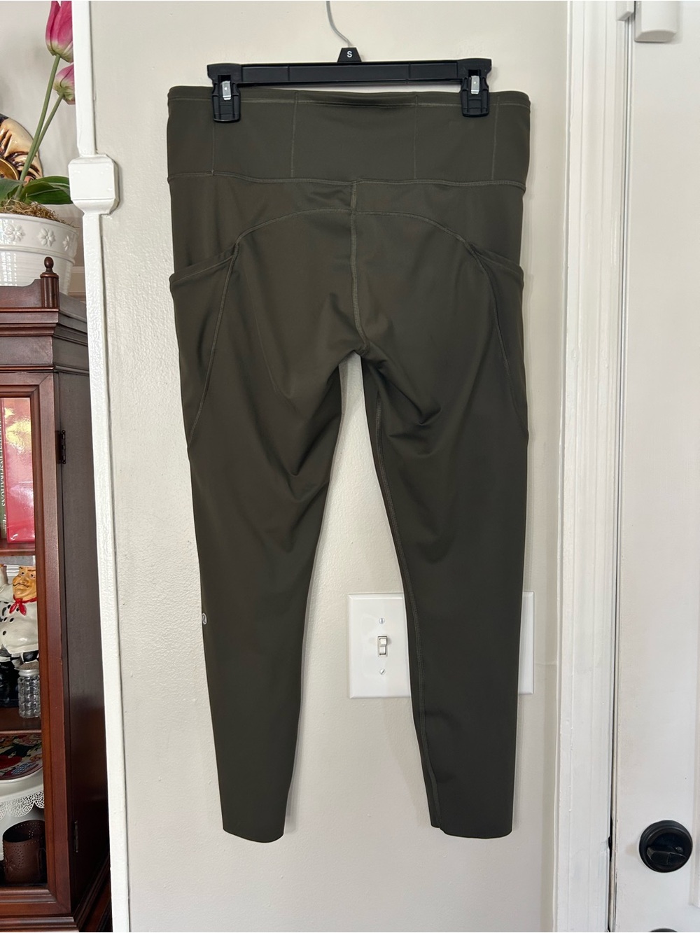 Lululemon Fast and Free Tight II 25" *Non-Reflective Nulux Size 12 Dark Olive - Picture 5 of 8